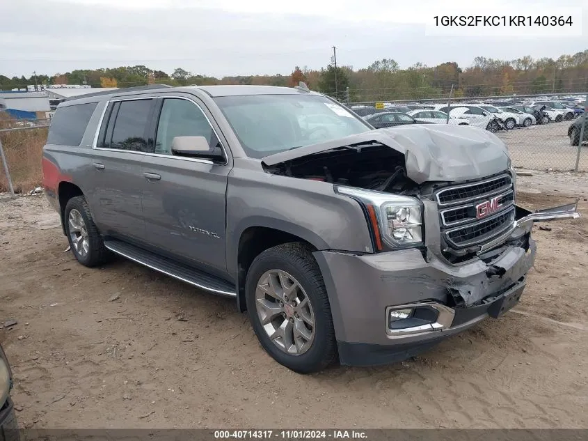 2019 GMC Yukon Xl Sle VIN: 1GKS2FKC1KR140364 Lot: 40714317