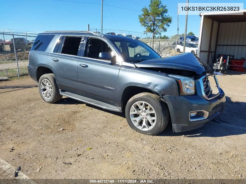 2019 GMC Yukon Slt VIN: 1GKS1BKC3KR263823 Lot: 40732149