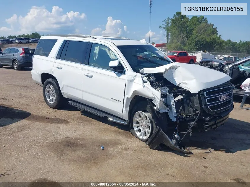 2020 GMC Yukon 2Wd Slt VIN: 1GKS1BKC9LR206155 Lot: 40012554