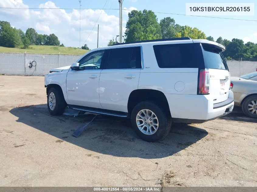 2020 GMC Yukon 2Wd Slt VIN: 1GKS1BKC9LR206155 Lot: 40012554