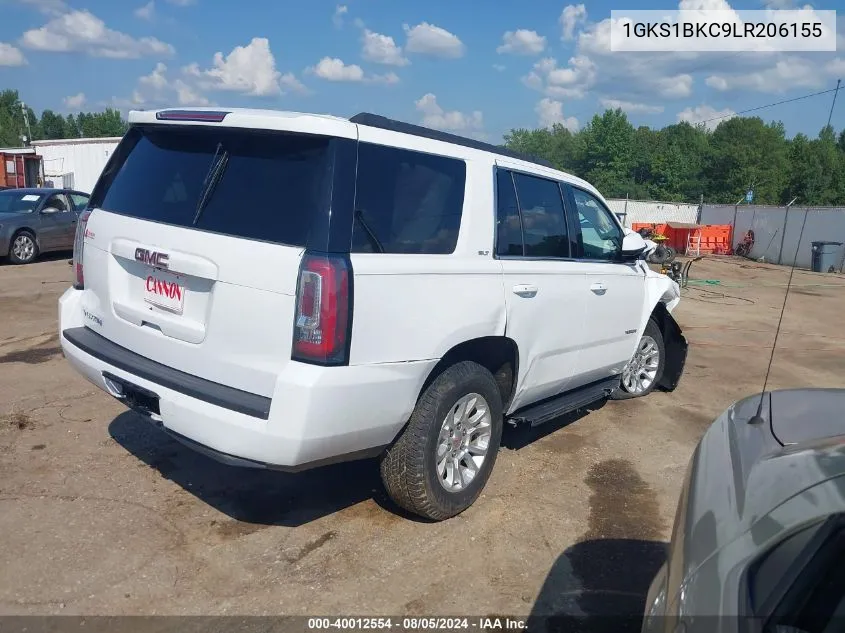 2020 GMC Yukon 2Wd Slt VIN: 1GKS1BKC9LR206155 Lot: 40012554