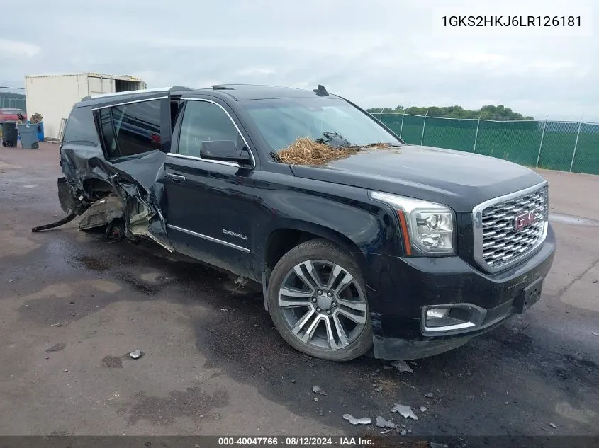 2020 GMC Yukon Xl 4Wd Denali VIN: 1GKS2HKJ6LR126181 Lot: 40047766