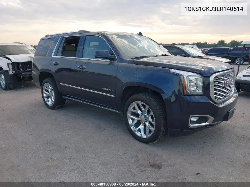 2020 GMC Yukon 2Wd Denali VIN: 1GKS1CKJ3LR140514 Lot: 40150939