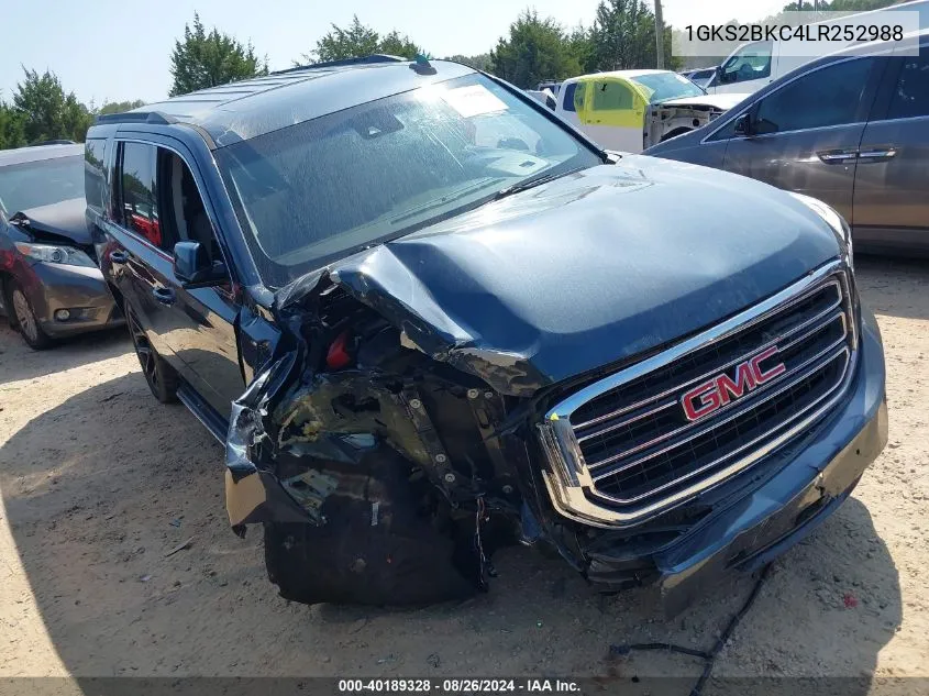 2020 GMC Yukon 4Wd Slt VIN: 1GKS2BKC4LR252988 Lot: 40189328