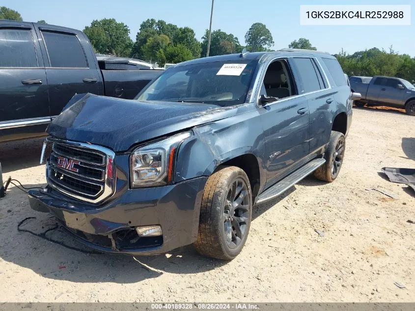 2020 GMC Yukon 4Wd Slt VIN: 1GKS2BKC4LR252988 Lot: 40189328