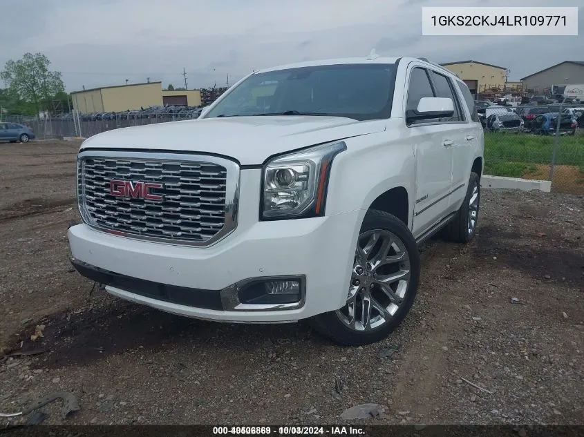 2020 GMC Yukon 4Wd Denali VIN: 1GKS2CKJ4LR109771 Lot: 40506869