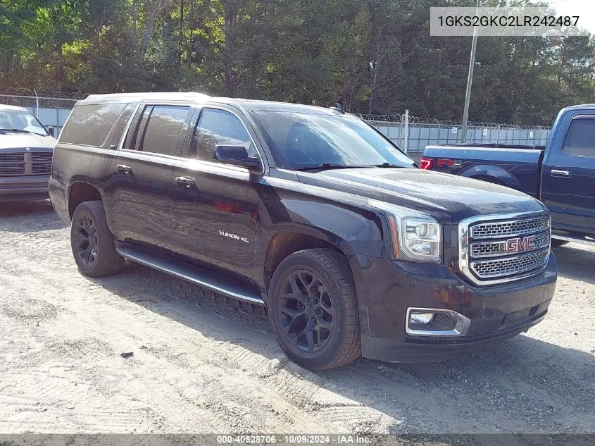 2020 GMC Yukon Xl 4Wd Slt VIN: 1GKS2GKC2LR242487 Lot: 40528706