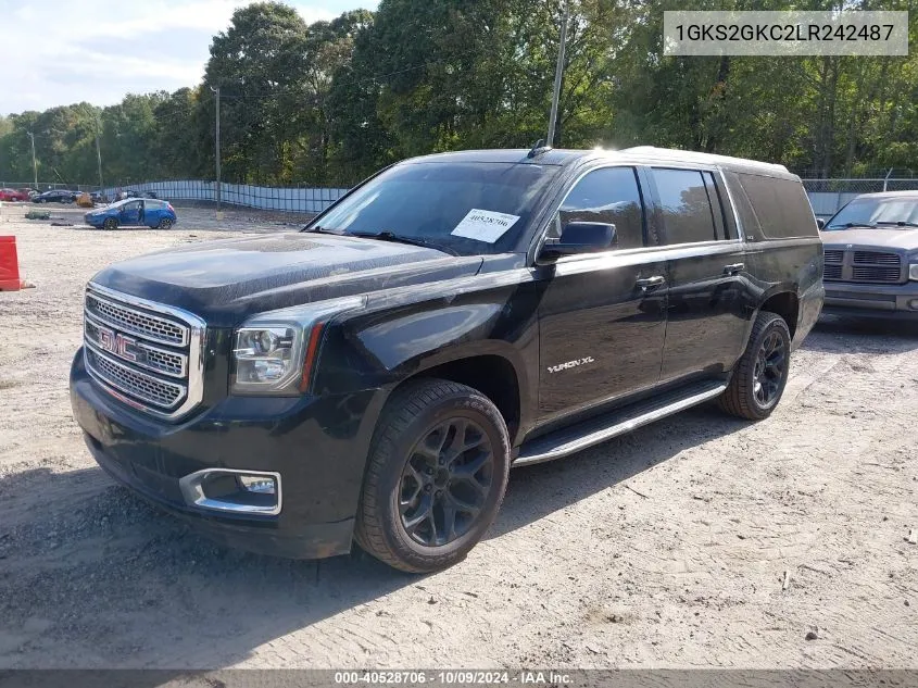 2020 GMC Yukon Xl 4Wd Slt VIN: 1GKS2GKC2LR242487 Lot: 40528706