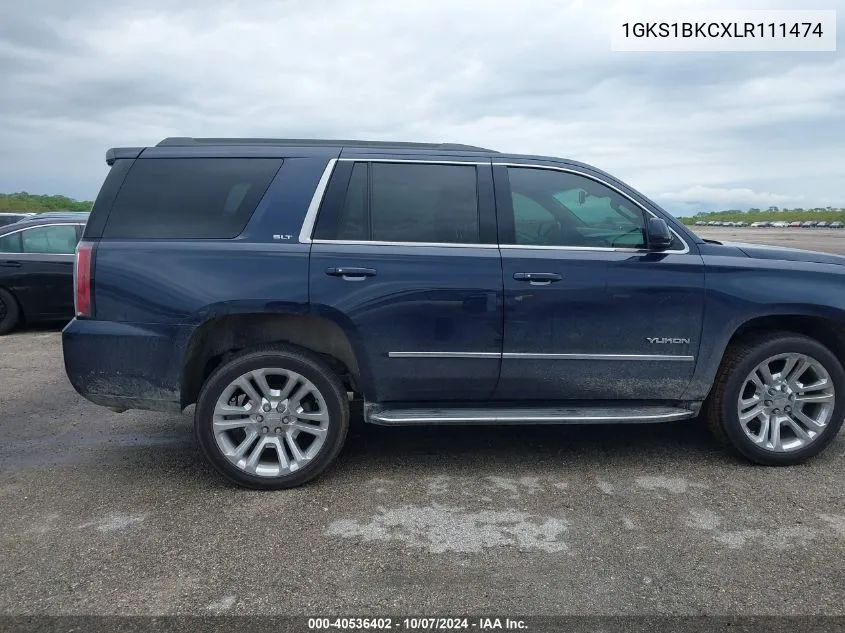 2020 GMC Yukon Slt VIN: 1GKS1BKCXLR111474 Lot: 40536402