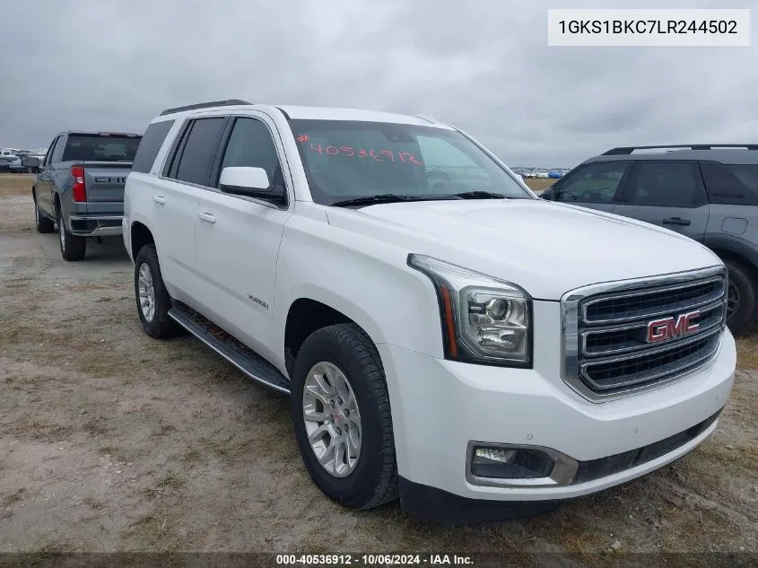 2020 GMC Yukon 2Wd Slt VIN: 1GKS1BKC7LR244502 Lot: 40536912