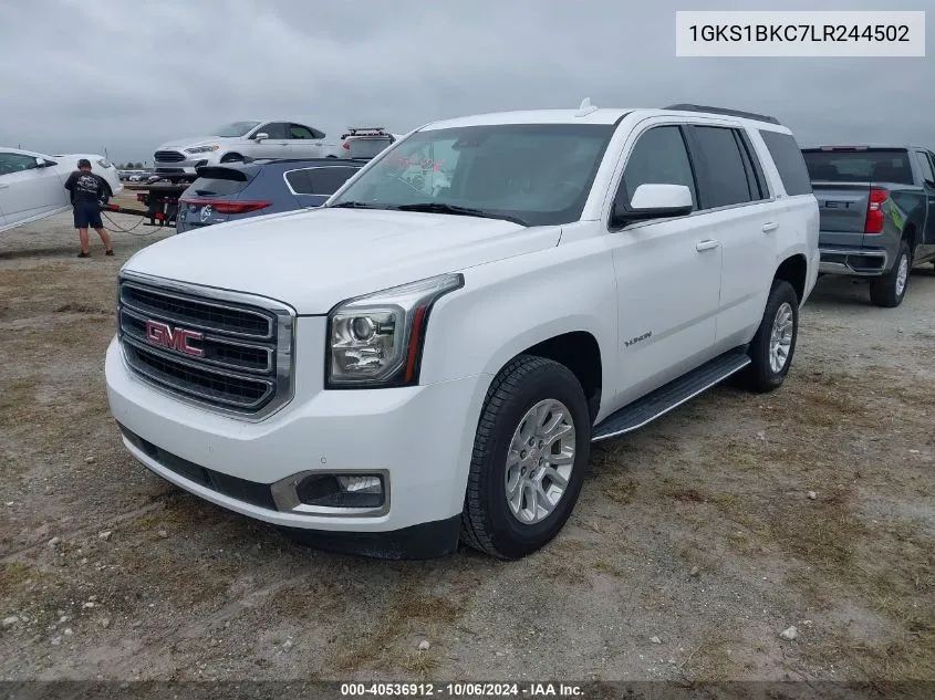 2020 GMC Yukon 2Wd Slt VIN: 1GKS1BKC7LR244502 Lot: 40536912