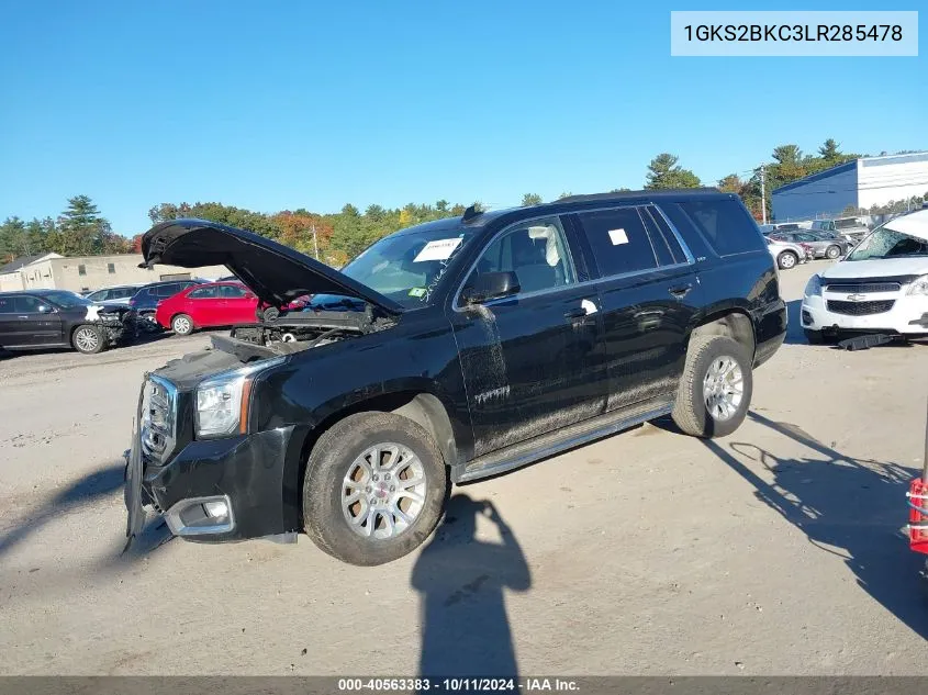 2020 GMC Yukon Slt VIN: 1GKS2BKC3LR285478 Lot: 40563383