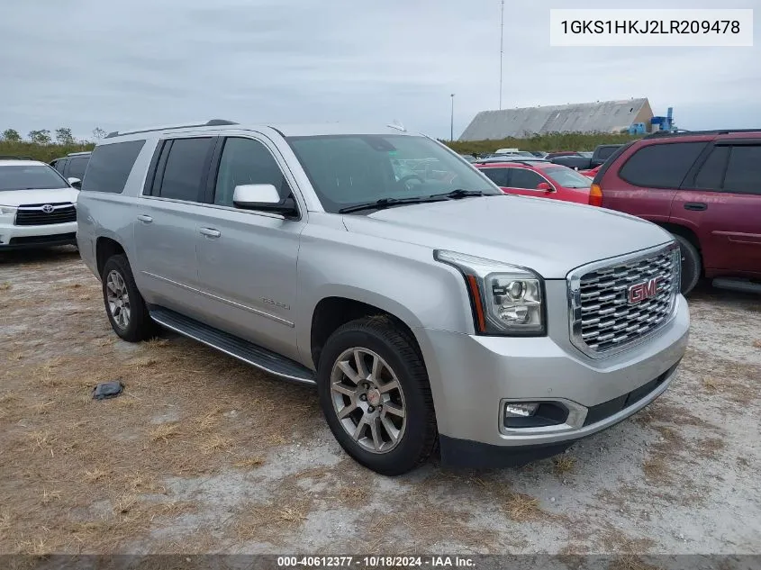 2020 GMC Yukon Xl 2Wd Denali VIN: 1GKS1HKJ2LR209478 Lot: 40612377