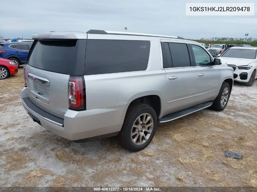 1GKS1HKJ2LR209478 2020 GMC Yukon Xl 2Wd Denali