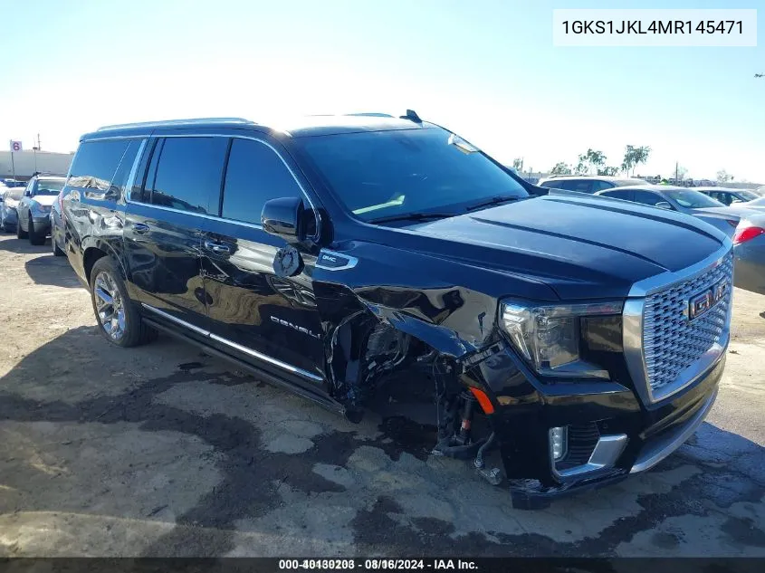 1GKS1JKL4MR145471 2021 GMC Yukon Xl 2Wd Denali