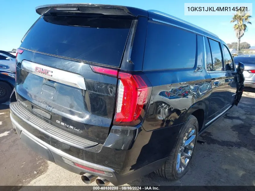 1GKS1JKL4MR145471 2021 GMC Yukon Xl 2Wd Denali