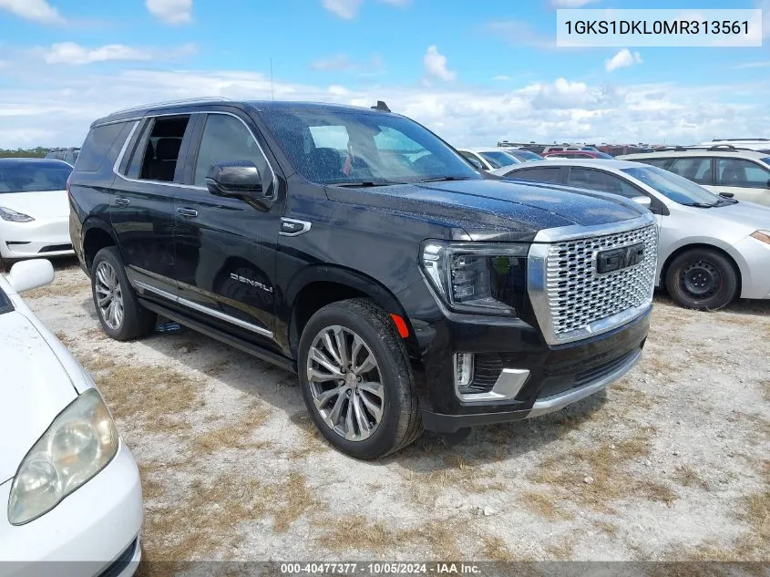 2021 GMC Yukon Denali VIN: 1GKS1DKL0MR313561 Lot: 40477377