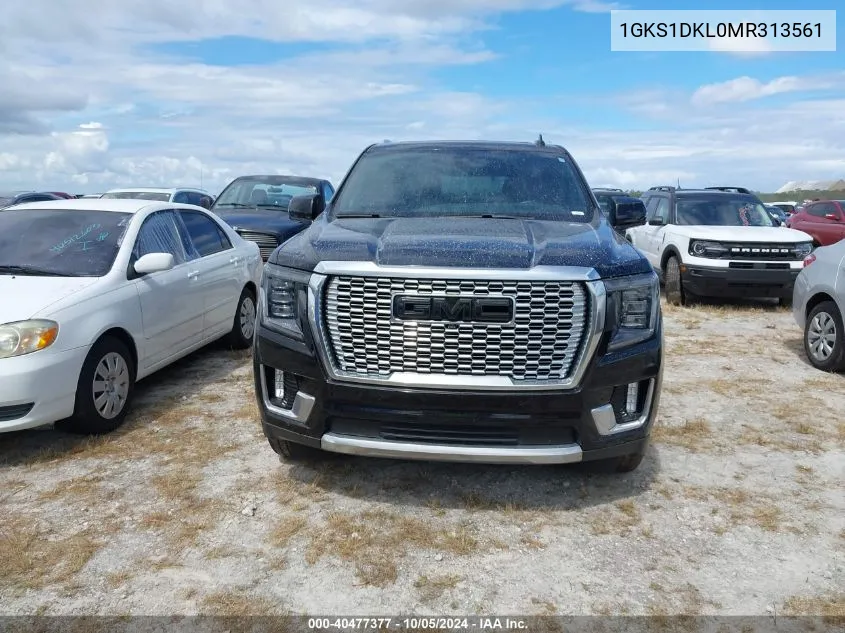 2021 GMC Yukon Denali VIN: 1GKS1DKL0MR313561 Lot: 40477377