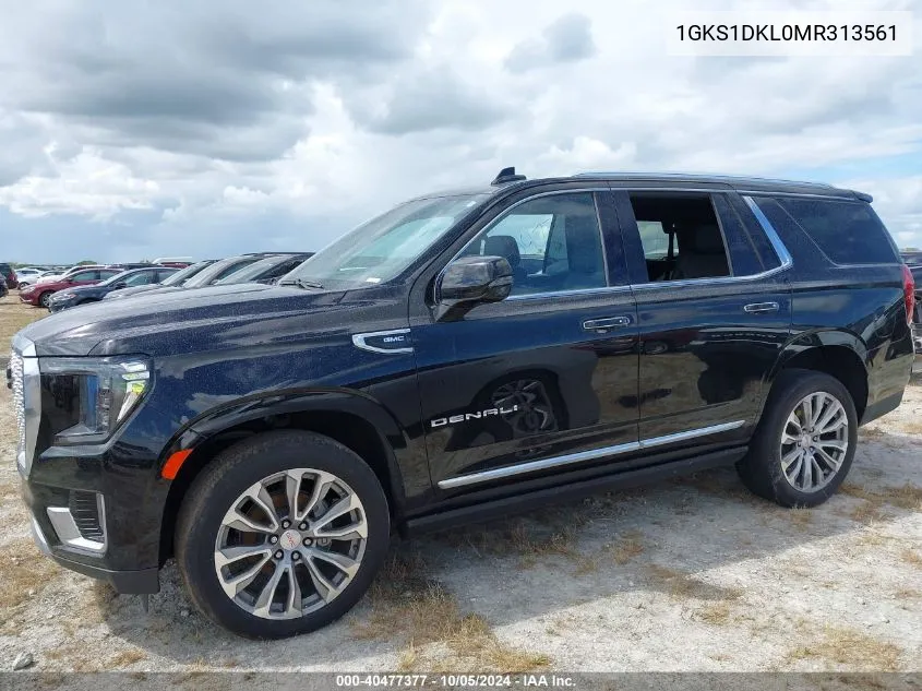 2021 GMC Yukon Denali VIN: 1GKS1DKL0MR313561 Lot: 40477377