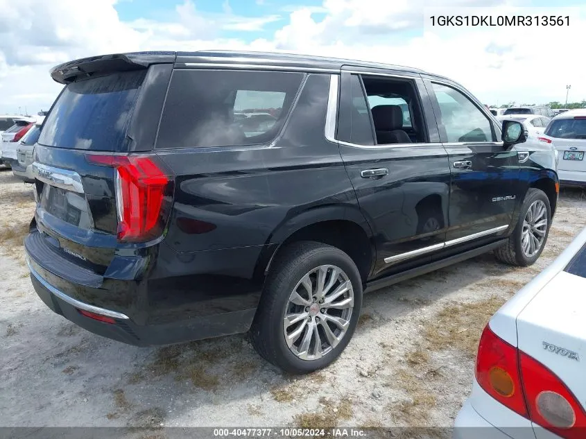 2021 GMC Yukon Denali VIN: 1GKS1DKL0MR313561 Lot: 40477377