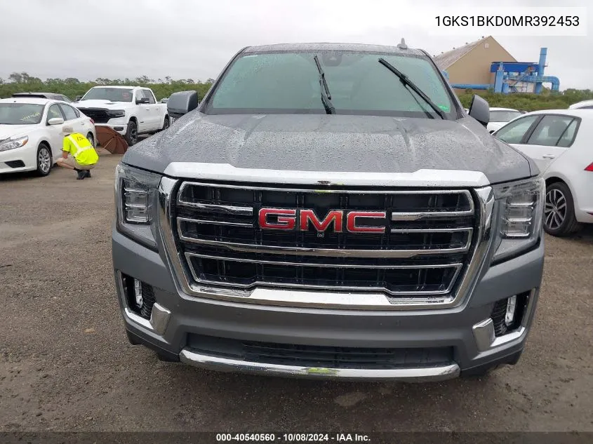 2021 GMC Yukon Slt VIN: 1GKS1BKD0MR392453 Lot: 40540560