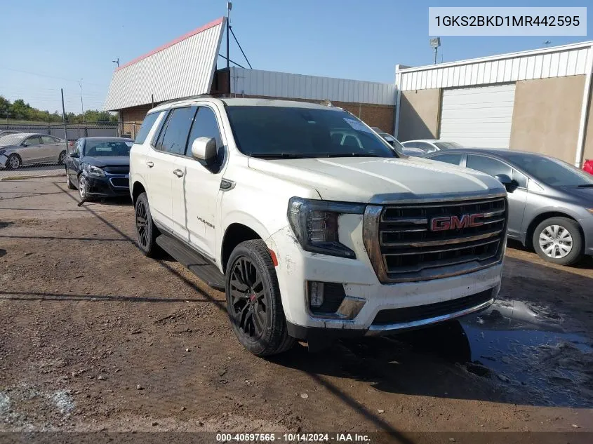 2021 GMC Yukon 4Wd Slt VIN: 1GKS2BKD1MR442595 Lot: 40597565