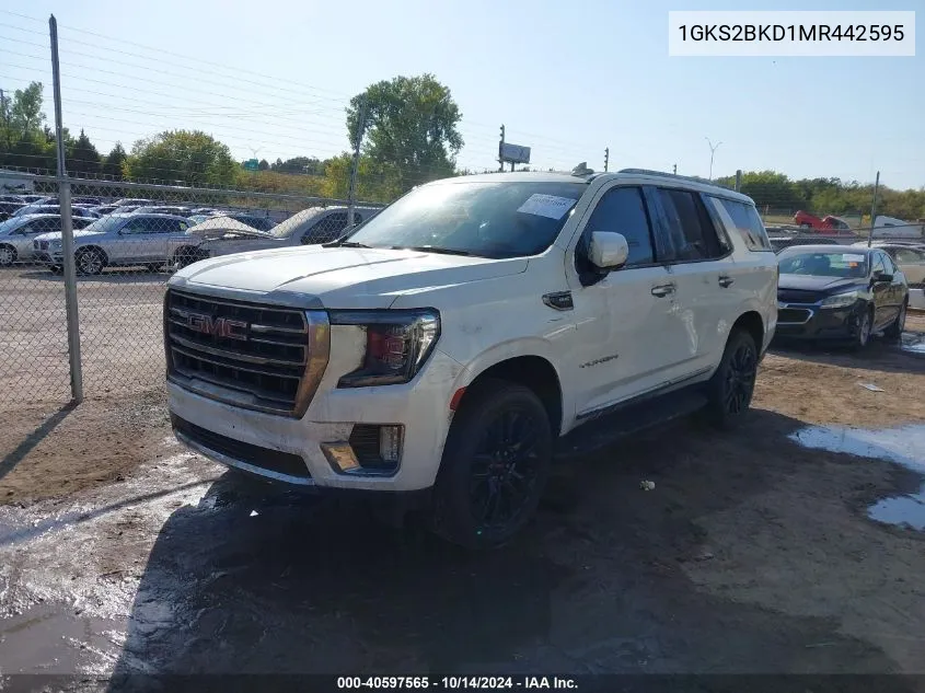 2021 GMC Yukon 4Wd Slt VIN: 1GKS2BKD1MR442595 Lot: 40597565