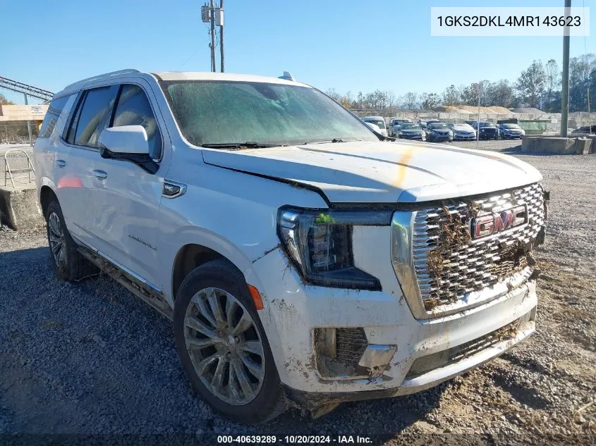 2021 GMC Yukon Denali VIN: 1GKS2DKL4MR143623 Lot: 40639289