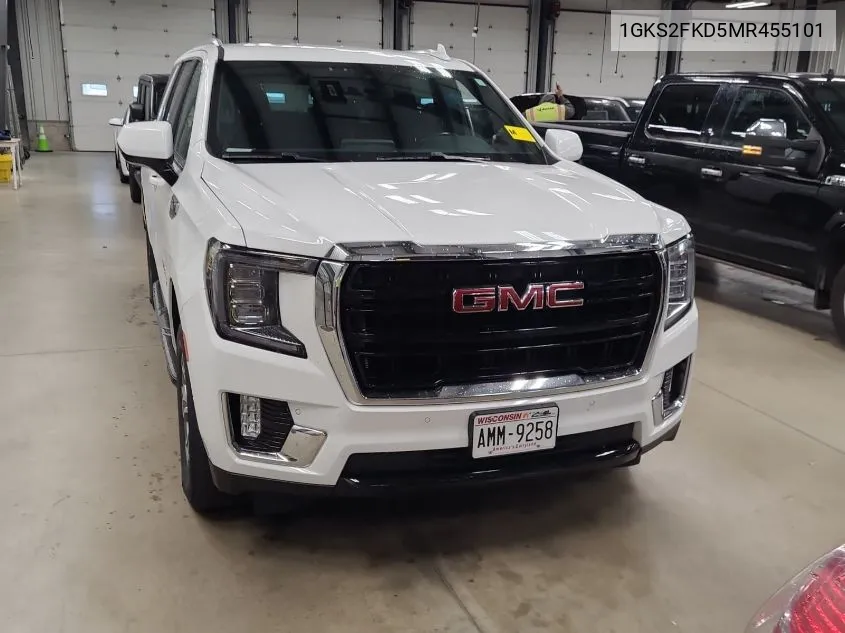 2021 GMC Yukon Xl 4Wd Sle VIN: 1GKS2FKD5MR455101 Lot: 40670143