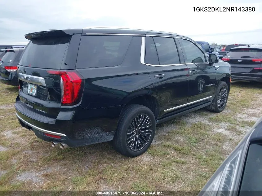 1GKS2DKL2NR143380 2022 GMC Yukon Denali