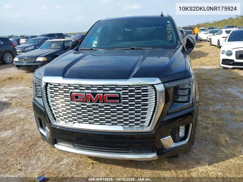 1GKS2DKL0NR175924 2022 GMC Yukon 4Wd Denali