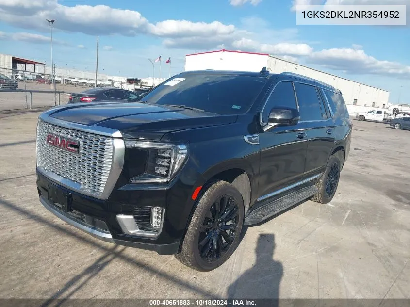 1GKS2DKL2NR354952 2022 GMC Yukon 4Wd Denali