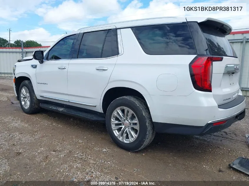 1GKS1BKD8PR381317 2023 GMC Yukon 2Wd Slt