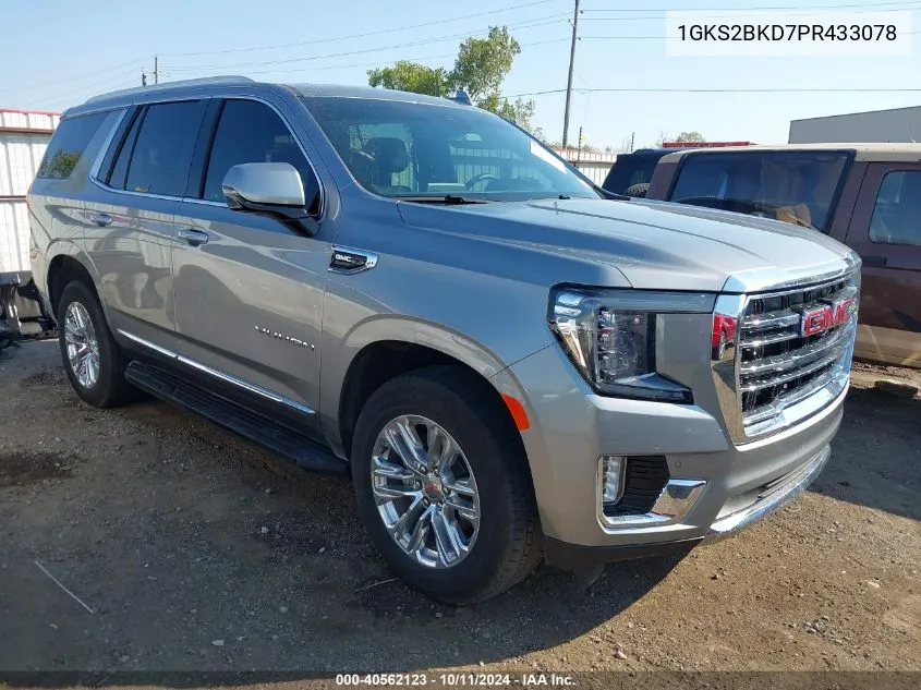 2023 GMC Yukon 4Wd Slt VIN: 1GKS2BKD7PR433078 Lot: 40562123