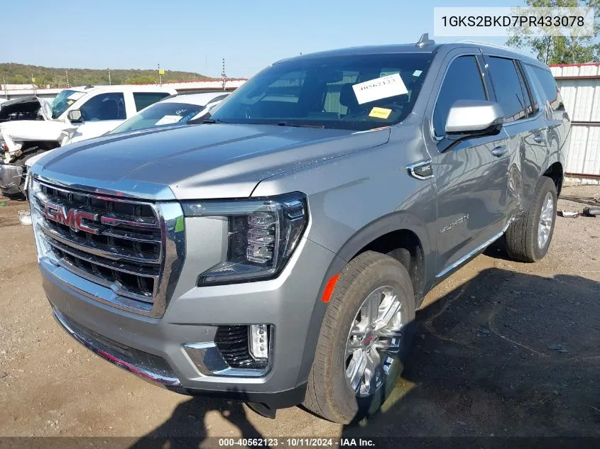 2023 GMC Yukon 4Wd Slt VIN: 1GKS2BKD7PR433078 Lot: 40562123