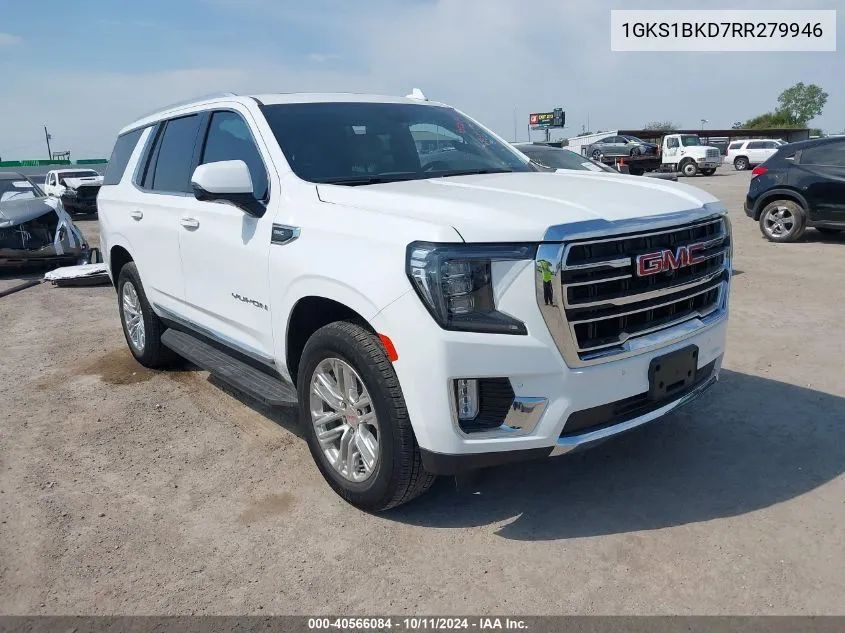 2024 GMC Yukon 2Wd Slt VIN: 1GKS1BKD7RR279946 Lot: 40566084