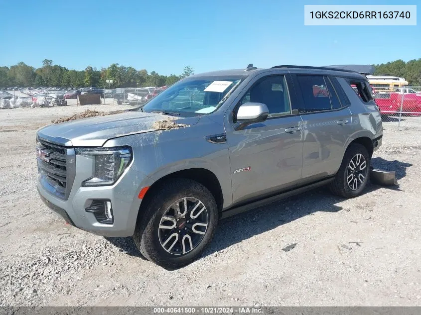 2024 GMC Yukon 4Wd At4 VIN: 1GKS2CKD6RR163740 Lot: 40641500