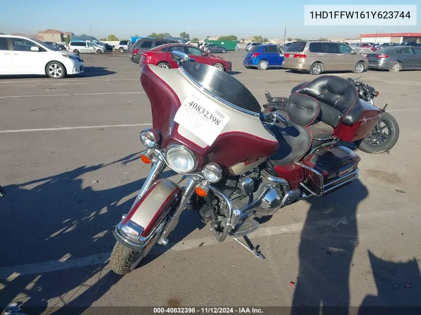 2001 Harley-Davidson Flhtci VIN: 1HD1FFW161Y623744 Lot: 40832398