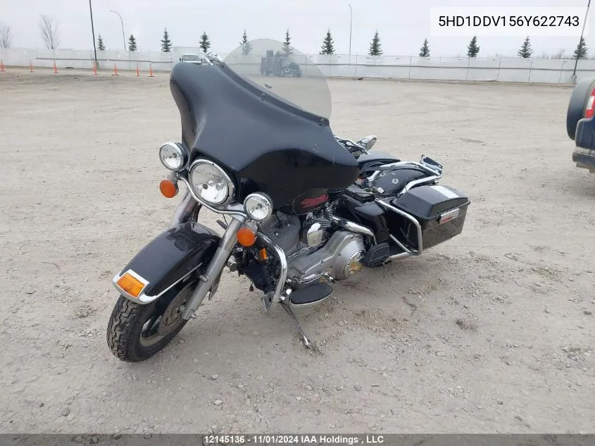 2006 Harley-Davidson Flht VIN: 5HD1DDV156Y622743 Lot: 12145136