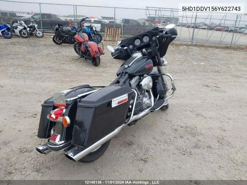 2006 Harley-Davidson Flht VIN: 5HD1DDV156Y622743 Lot: 12145136