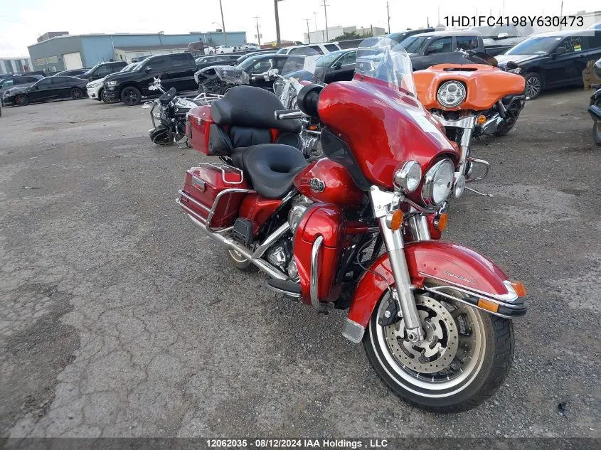 2008 Harley-Davidson Flhtcui VIN: 1HD1FC4198Y630473 Lot: 12062035