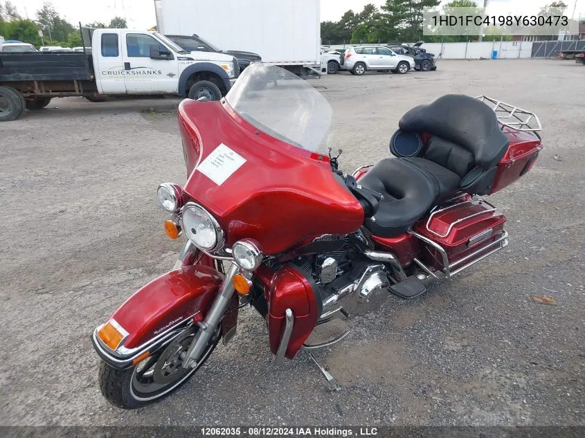 2008 Harley-Davidson Flhtcui VIN: 1HD1FC4198Y630473 Lot: 12062035