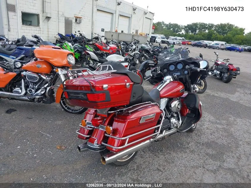 2008 Harley-Davidson Flhtcui VIN: 1HD1FC4198Y630473 Lot: 12062035