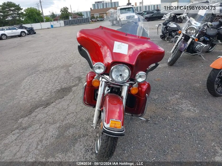 2008 Harley-Davidson Flhtcui VIN: 1HD1FC4198Y630473 Lot: 12062035