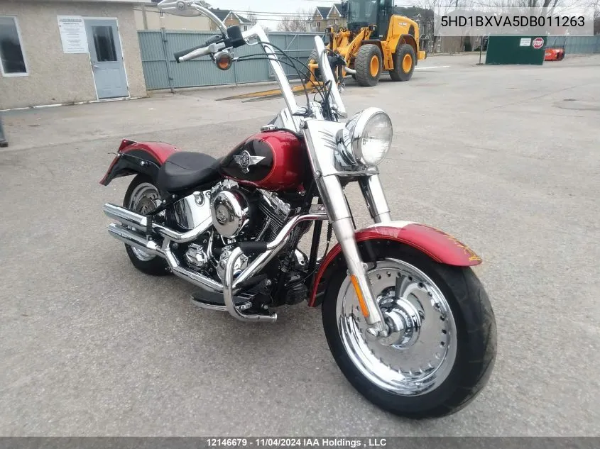 2013 Harley-Davidson Flstf Fatboy VIN: 5HD1BXVA5DB011263 Lot: 12146679