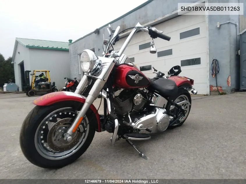 2013 Harley-Davidson Flstf Fatboy VIN: 5HD1BXVA5DB011263 Lot: 12146679