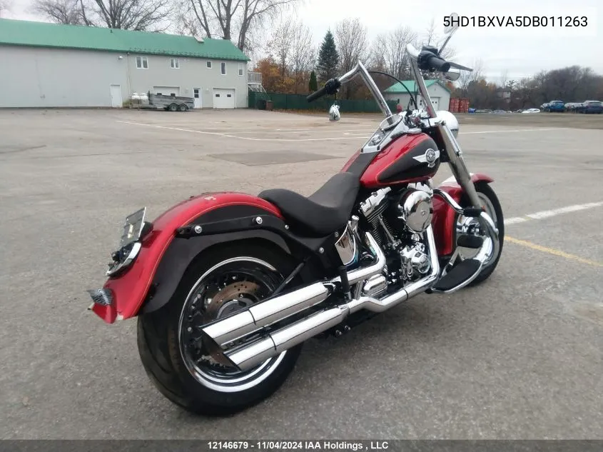 2013 Harley-Davidson Flstf Fatboy VIN: 5HD1BXVA5DB011263 Lot: 12146679