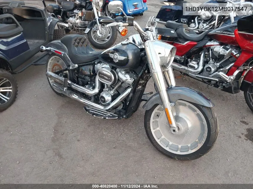 2021 Harley-Davidson Flfbs VIN: 1HD1YGK12MB017547 Lot: 40820400