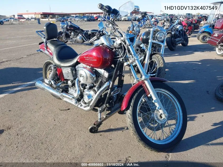 2002 Harley-Davidson Fxdl VIN: 1HD1GDV132K407549 Lot: 40895603