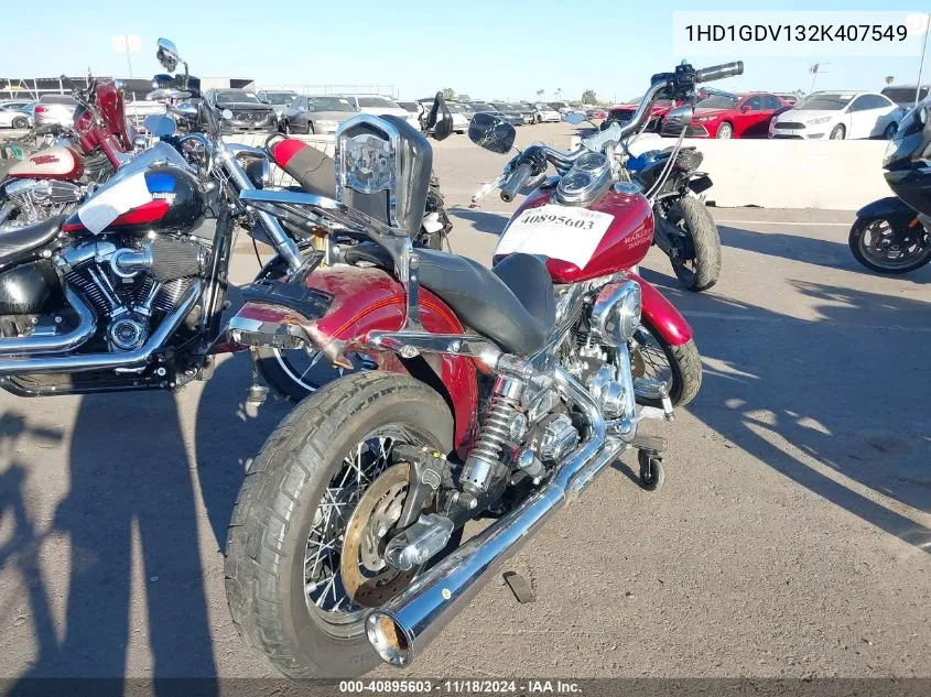 2002 Harley-Davidson Fxdl VIN: 1HD1GDV132K407549 Lot: 40895603